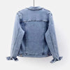 Ladies Denim Jacket Spring Autumn Long-Sleeve Women Cowboy Outerwear Elegant Single-Breasted Female Jeans Coat