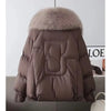 Winter Down Jacket Women Parkas High-Quality Warm Fur Collar Cotton Padded Coat Ladies Short Female Outerwear
