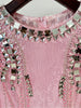 High Street Designer Party Vestido Women's Beaded Sequined Gauze Long Maxi Dress
