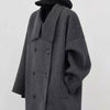 Double-Sided Cashmere Coat For Women In Autumn And Winter, Hepburn Style Woolen Long Coat