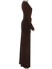 Folds Maxi Dress Women o-Neck Full Sleeve Solid Banquet Elegant Vacation Autumn Skinny Casual Simple Vestidos