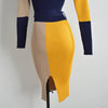 Fall Winter Knit Rib Wrap Hips Bodycon Pencil Dress for Women Elegant Long Sleeve Turtleneck Sweater Dress with Belt