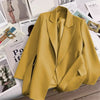 Elegant Blazer Woman Spring Solid Color Tie Suit Jacket Temperament Korean Version of The Casual Suit Woman Clothing