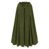 Women Long Cape Cloak Stylish Hooded Wool Blend Cloak Coat Ladies Autumn Hoodies Poncho Warm Cosplay Jackets Outwear Windbreaker