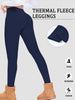 Plus Size Thermal Fleece-Lined Leggings With For Women. Features Tummy Control, Thick Soft Fabric For Winter Workouts
