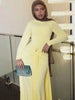 Elegant Long Sleeve Ruched Sexy Maxi Dress Women Gown Autumn Draped Bodycon Long Dresses Female Clothing