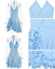 Women's A-Line Bodycon Mini Dress Ruffle Hem V-Neck Asymmetrical Buttons Long Sleeve Short Dress Party Streetwear Outfits
