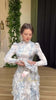 Dubai's spring slim-fit long-sleeved dress for ladies with tie belts, printed patterns and made of satin fabric. S-xxl