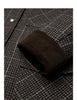 Women Coat Winter 100% Sheep Wool Corduroy Plaid Patterned Patchwork Woolen Coat