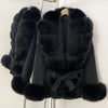 Fox Fur Coat Female Autumn Woolen Coat Winter Warm Real Fur Collar Wool Blend Jacket Women Warm Clothes for Women