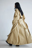Spring Autumn Oversized Khaki Extra Long Trench Coat for Women Raglan Sleeve Sashes Double Breasted Clothes Overcoat