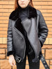 Winter Coats Women Thickness Faux Leather Fur Sheepskin Female Fur Leather Jacket Aviator Outwear Casaco Feminino