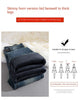 Jeans For Woman Y2k Pants Gray Stone Flared Stretch Winter Retro High Waist Horse Hoof Trousers Wide Leg Bell Bottom