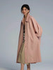 Spring Autumn Long Oversized Thin Pink Trench Coat for Women Single Breasted Elegant Chic Designer Clothing