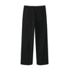 Women Solid Lace Up Side Zipper Straight Pants Vintage High Elastic Waist Female Chic Lady Trousers