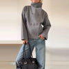 Elegant Women's Coat High Stand Collar Full Sleeve Double Breasted Solid Female Coats Autumn High Street Lady Top