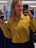 Women Lapel Long Sleeve Jackets Loose Casual Short Faux Suede Yellow Outwear Autumn High Street Chic Coat