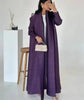 Solid Color Cardigan Long Robe Folded Windbreaker For Women Loose Casual Coffee Long Coat 2DB2952