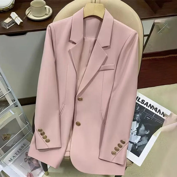 Autumn Long Sleeve Single Breasted Blazer Mujer Blazers For Womens Casual Coat Winter Jackets For Women Outerwear