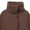 Crop Brown Outerwears Women's Winter Jacket Lace-Up Long Sleeve Quilted Jacket Woman Lightweight Padded Jacket