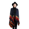 Winter Warm Plaid Ponchos And Capes For Women Oversized Shawls and Wraps Cashmere Pashmina Female Bufanda Mujer