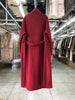 Women Bathrobe Style Double Sided Wool Coat Loose Big Turn-Down Collar Long Sleeve Warm Wool Jacket Autumn Winter