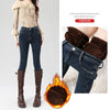 Women's Fleece Warm Winter Jeans Thicken Elastic Skinny Pencil Pants Korean Slim Plush Thermal Leggings Trousers