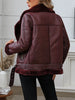 Winter Women Faux Fur Leather Jacket Casual Lady Thick Warm Leather Coat High Street Motorcycle Outwear
