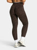 Histello Women Fitness Leggings High Waist Leopard Print Seamless Tummy Sculpt Butt Lift Stretch Slim Gym Jogging Sports Pants