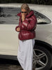 Solid Quilted Cotton Coat Women's Turtleneck Lace-up Full Sleeve Warm Jacket Autumn Winter Lady Commuter Outwear