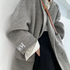 Double-sided Cashmere Coat Long Wool Thickened Suit Style Thickened Loose Wool Jacket Coat for Women