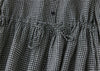 Patchwork Black White Plaid Autumn Dresses Office Lady Work Dress Japanese Style Women Spring Casual Long Clothing