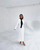Lace-Up Female Knit Maxi Dress Autumn High Waist Patchwork Long Sleeve Loose Solid Dress Bandage Knitwear Dress