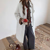 Oversize Casual England-style Turn-down Collar Design Coats for Women Autumn Mid-length Trench Coats