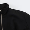 Women Minimalist Chic Pleated Zipper Jacket Early Autumn/Fall Street Elegant Jacket Commute Leisure Jacket