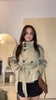 Women's Solid Color Trench Coat Stand Collar Double Breasted Waist Tie Elegant Commuter Casual Loose Comfortable Warm Outfit