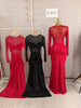 Women Mesh See Though Long Sleeve Maxi Bowknot Long Dress Evening Sexy Club Party Evening High Street Dresses