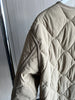 Spring women's vintage crewneck quilted cotton-padded loose version of quilted casual jacket
