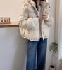 Parkas Women's Jacket Korean Autumn Winter Loose Hooded Thicken Warm Short Down Cotton Padded Coats Female Tops