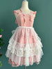 Lolita Short Shawl Coat Women Sweet Kawaii Lace Mesh Open Front Poncho Gothic Girls Retro Cute Princess Capes Outerwear