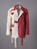 Color Block 3D Flower Turn-Down Collar Long Sleeve Blazer Slim Fit Women's Top Spring Autumn CPG2870