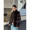 Imitation Mink Coat For Women Autumn Winter Thicken Warm Stand-up Collar Velvet Fur Jacket Female Korean Loose Fur Outwear