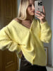 Imitation Mink Cardigan For Women Autumn Thick Knitted Jackets Yellow Oversize Cardigans Ladies Black Women Knitted Coat Velvet