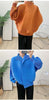 Spring Pleated Short Coat Women's Casual Style Loose Big Collar Single Breasted Elastic Outwear Jacket 2DB1992