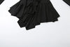 Irregular Hem Dress Women Tierred Y2K Flare Sleeve V-Neck Bandage Stretch Elegant Birthday Party Chic Hipster Bodycon