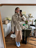 Stand Collar Short Trench Coat Women Solid Double-breasted Belt Jacket Autumn Lady Commuting Casual Outwear