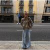 Spring Solid Stand Collar Blazer Jacket For Women Elegant Long Sleeve Suit Coats Female High Street Chic Ol Outerwear