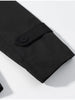 Women Lapel V-neck Belt Trench Coat Lace Up Button Full Sleeve Short Thin Windbreak Lady Daily Street Outerwear