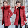 Women's Down Cotton Jacket Comfortable Elegant Ladies Winter Parka Coat Loose Temperament Lady Cotton Padded Outerwear
