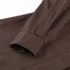 Solid Lace Up Short Trench Coat Lady Chic Stand Collar Wide Shoulder Full Sleeve Loose Coats Daily Casual Windbreaker